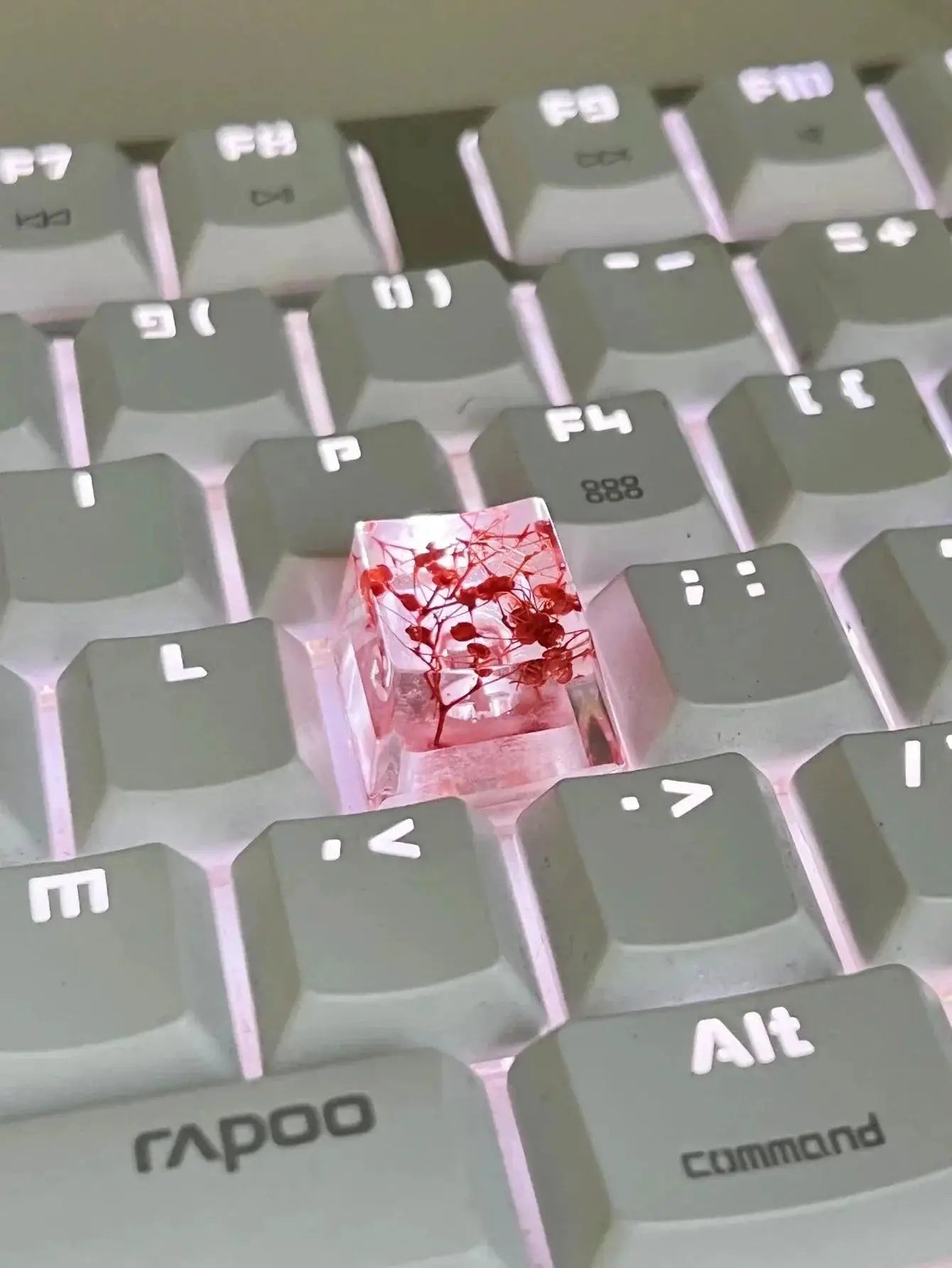 Translucent Leaves Epoxy Keycap Inspired By Nature