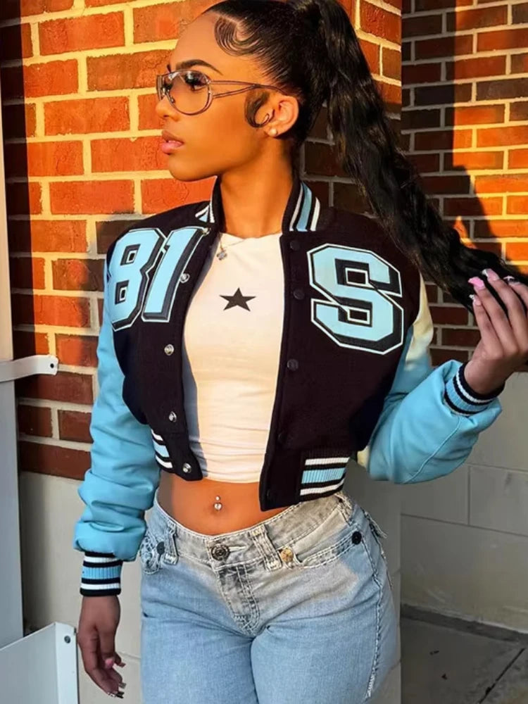 NIBBER Letter Fashion Jacket