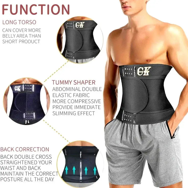 Mens Slimming Waist Trainer Belt Effective Body Shaper