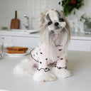 Fashionable Waffle Vest for Pets Cozy Embroidered Bear Wear