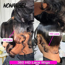 360 HD Lace Frontal Body Wave Wigs Pre Plucked Human Hair