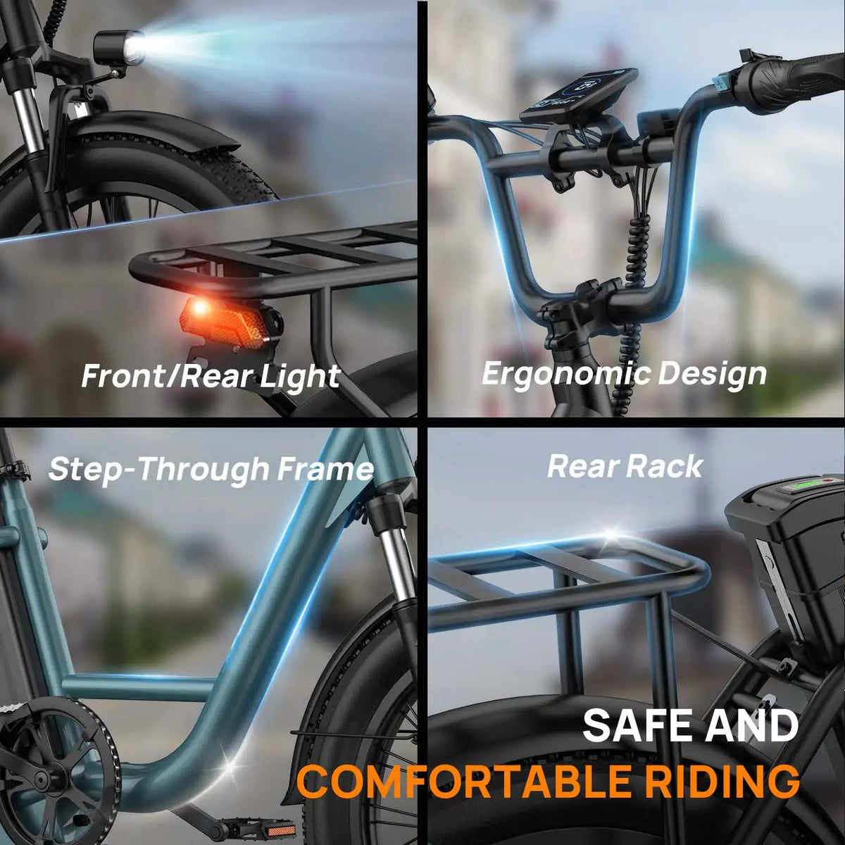 HEZZO Folding Electric Bike for Outdoor Rides — product view 6