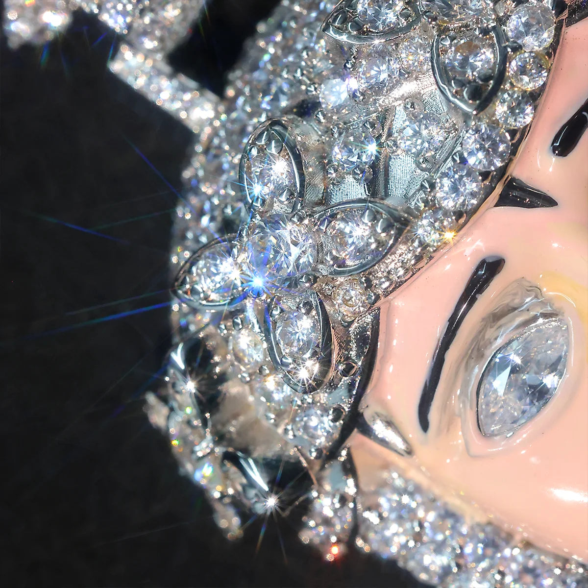 Iced Out Enamel Jesus Face