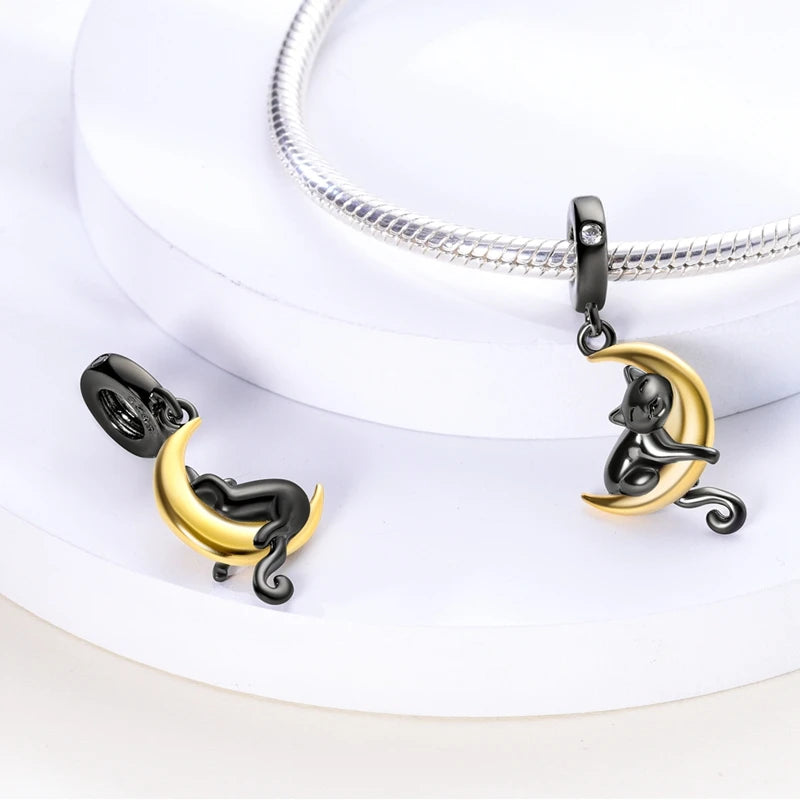 Cat Collection Silver Charm Bead