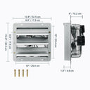 VEVOR Shutter Exhaust Fan 12 Inch with Humidity Controller