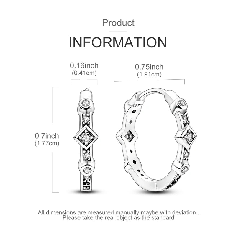 Maula Earring Sterling Silver Sparkling