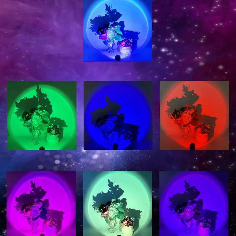 Rainbow Sunset LED Night Light Projector For Any Space