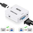 HDMI to VGA Converter With Audio VGA to HDMI Adapter 1080P
