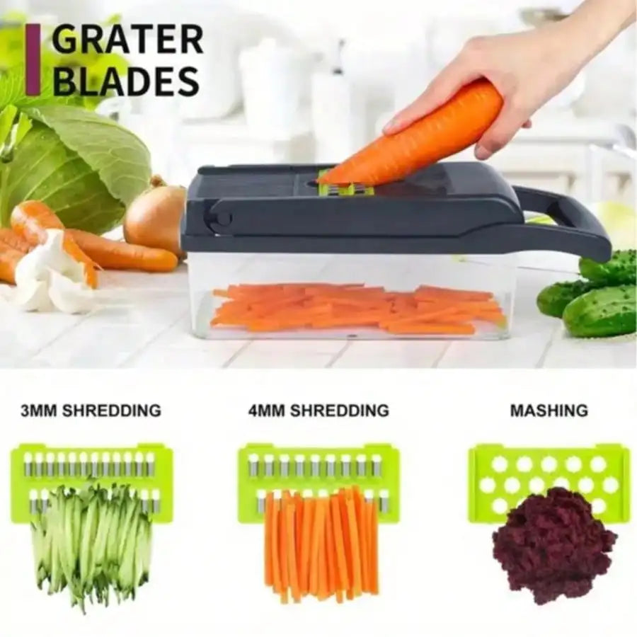 Vegetable Chopper with Blades and Container, Onion Chopper — product view 3