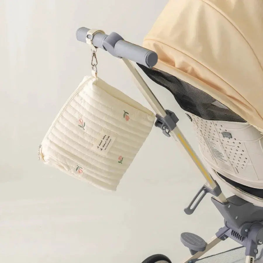 New Mommy Bag Cute Print Embroidery Zipper Diaper Bag