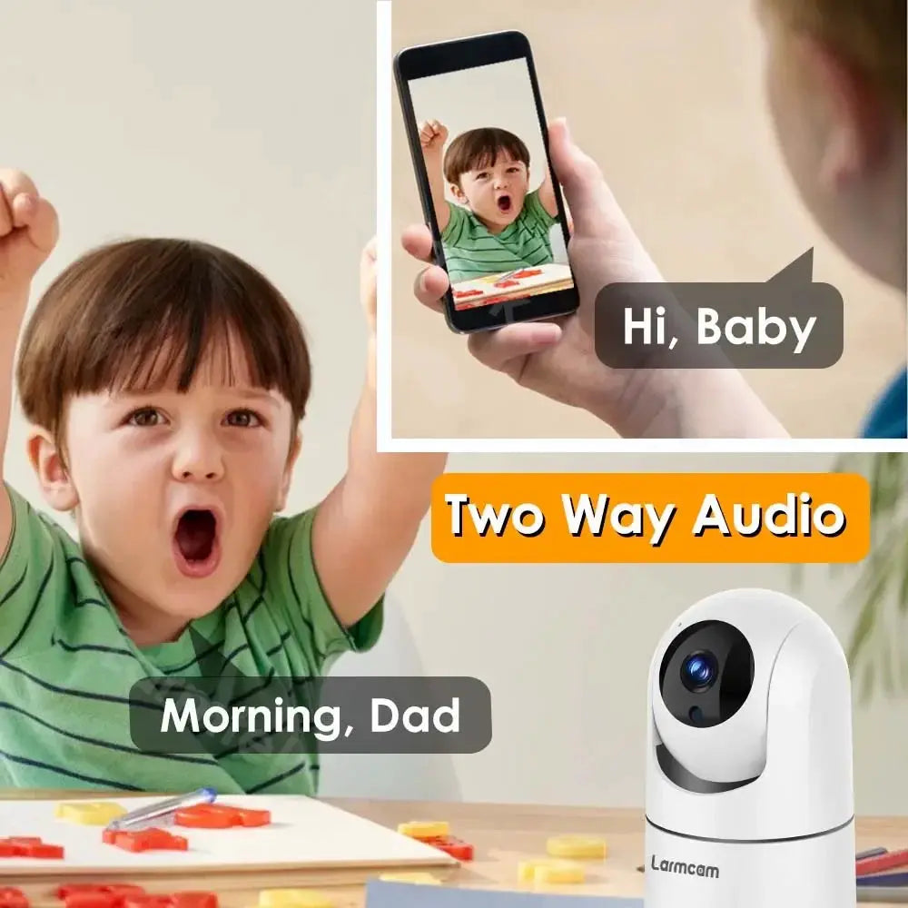 2K 4MP AI Baby Monitor With Night Vision And Smart Tracking