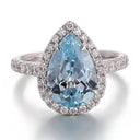 Sterling Silver Silver Blue Gem