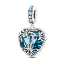 Sterling Silver Blue Charm Whale