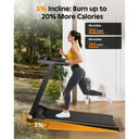 300 LB Capacity Incline Walking Pad Treadmill Foldable Quiet 3 HP
