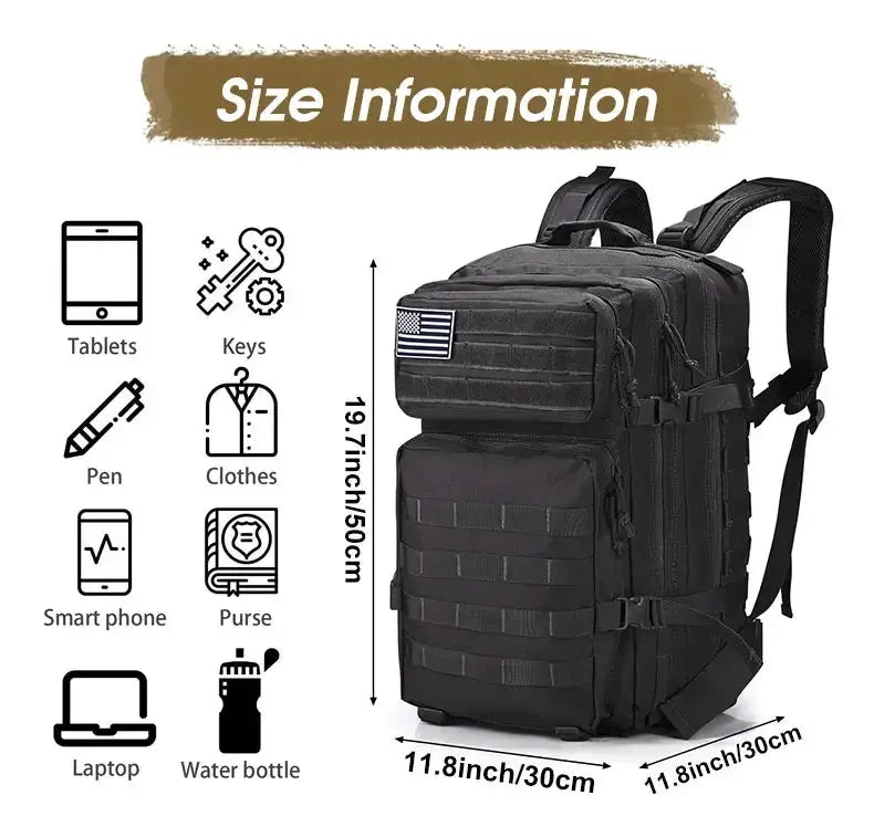 Rugged Tactical Backpack for Travel — product view 11