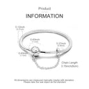 Bracelet Sterling Silver Snowflake Heart