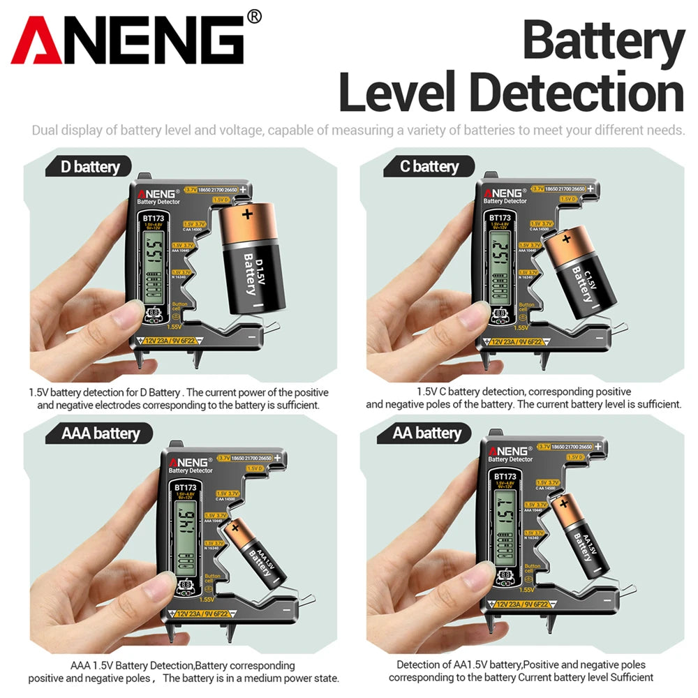Universal Battery Tester Aneng Battery