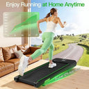Quiet Under Desk Treadmill 2.5HP Portable Bluetooth App Incline