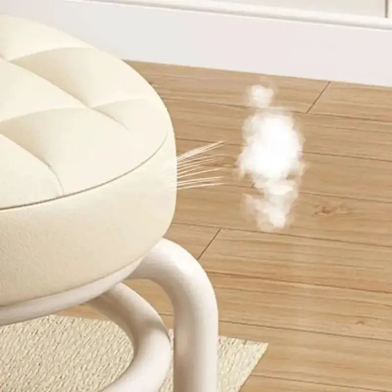 Pulley Low Stool With Universal Wheel For Shoe Changing
