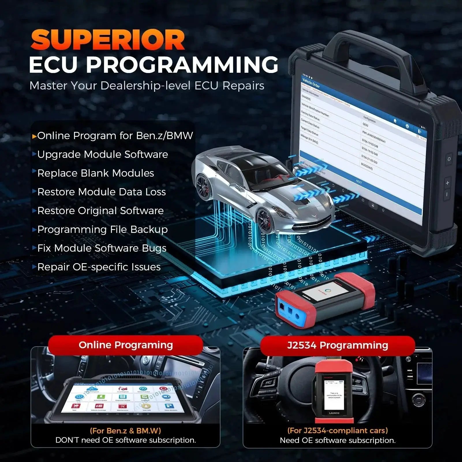 Launch X431 Pad Vii Advanced Automotive Diagnostic Tool