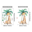 Jungle Animals Watercolor Vinyl Wall Stickers Elephant Giraffe