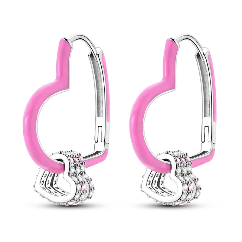 Mula Earring Sterling Silver Pink