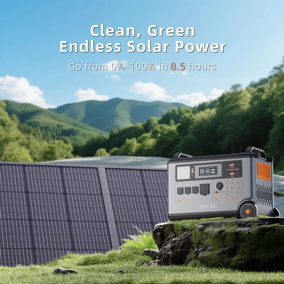 Portable 3600Wh Solar Power Station