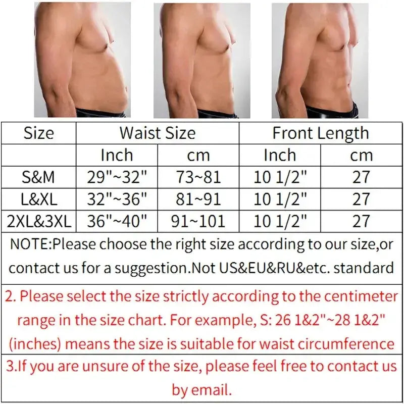 Mens Sauna Body Shaper Waist Trainer For Belly Slimming