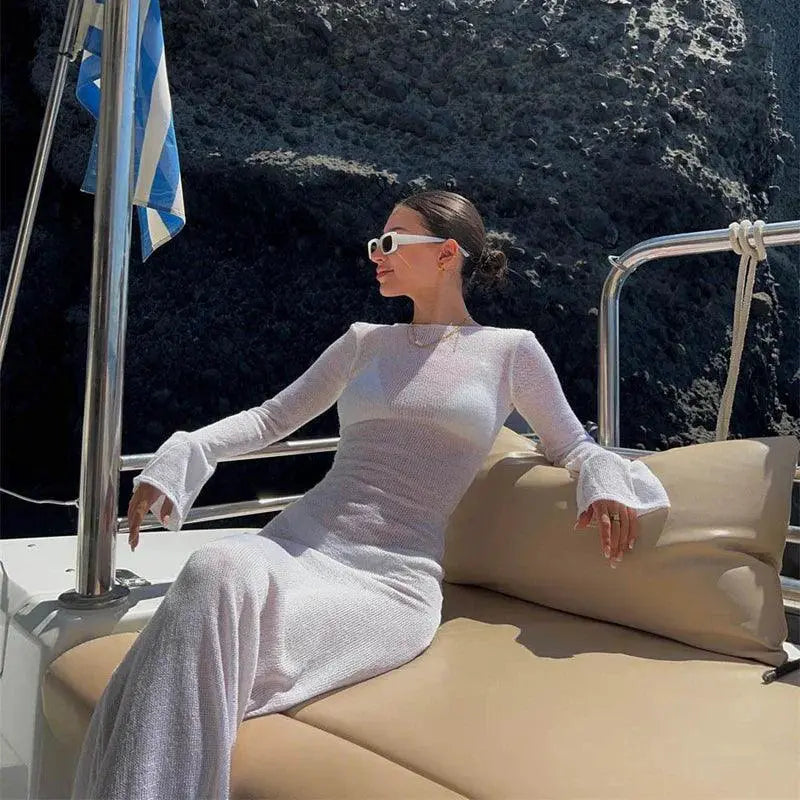 Chic Backless Boho Beach Dress Allure And Comfort 2022