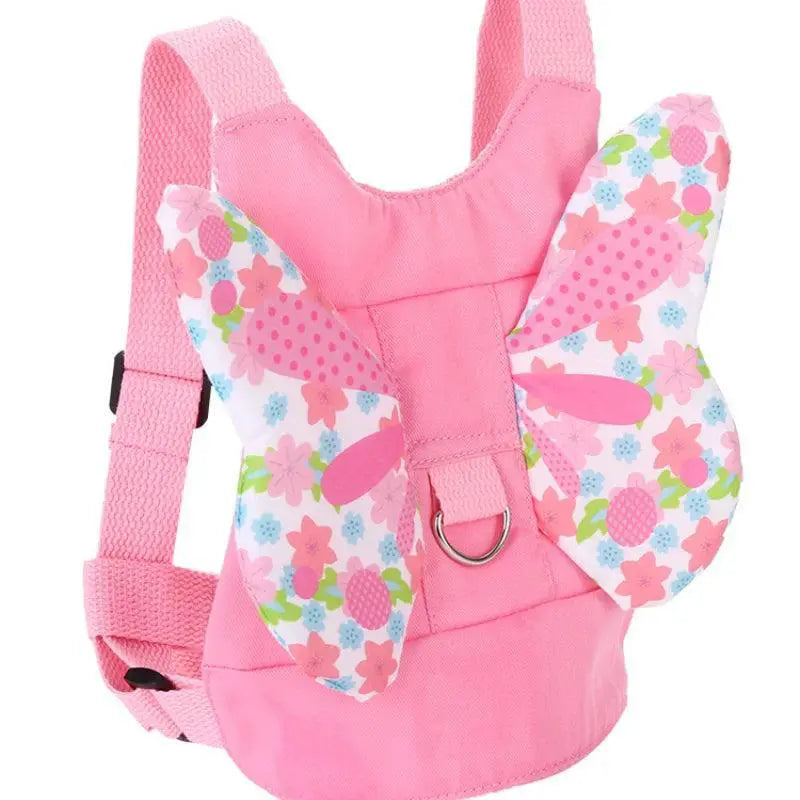 Toddler Leash Safety Backpack Pink Anti Loss Traction Rope
