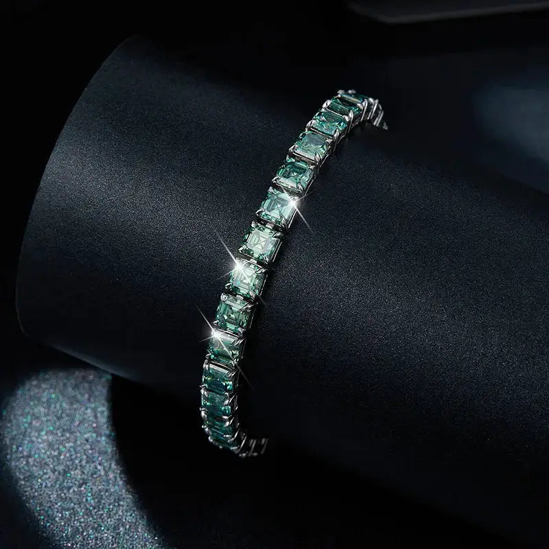 Trendy Sterling Silver Moissanite Silver Bracelet — product image 2