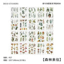 Vintage Floral Sticker Book for DIY Scrapbooking Joy