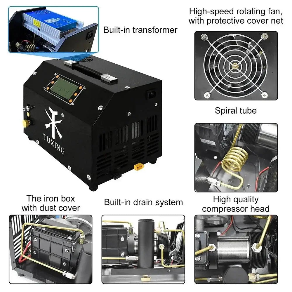 Tuxing TXET063 4500Psi 300Bar 12V PCP Air Compressor