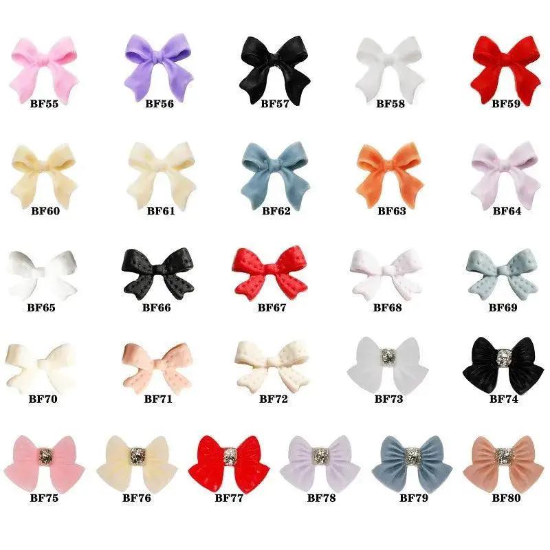 Ribbon Bow Nail Art Kit Elegant Black White Design Set