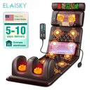 From USA Electric Massage Mattress Vibrating Heating Infrared Massager Cushion For Neck Back Foot Full Body Pain Stress Relief
