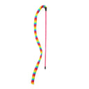 Feather Cat Teaser Wand: Interactive Caterpillar Toy for Cats