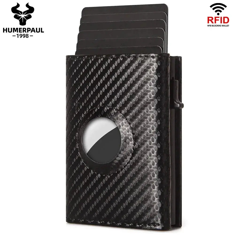 Secure AirTag Wallet for Men with Cards — product view 8
