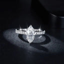 Moissanite Ring in Sterling Silver Horse