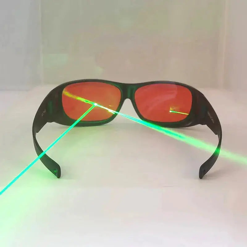 190 To 550nm OD 5 Green Laser Safety Glasses Red Lenses - OurLum.com