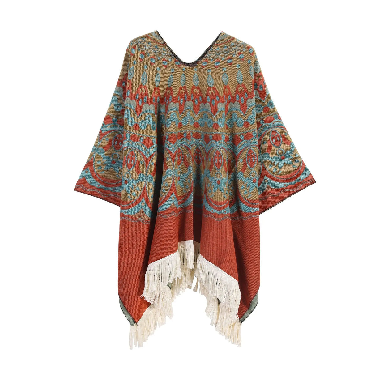 Wool Tassel Knit Winter Scarf