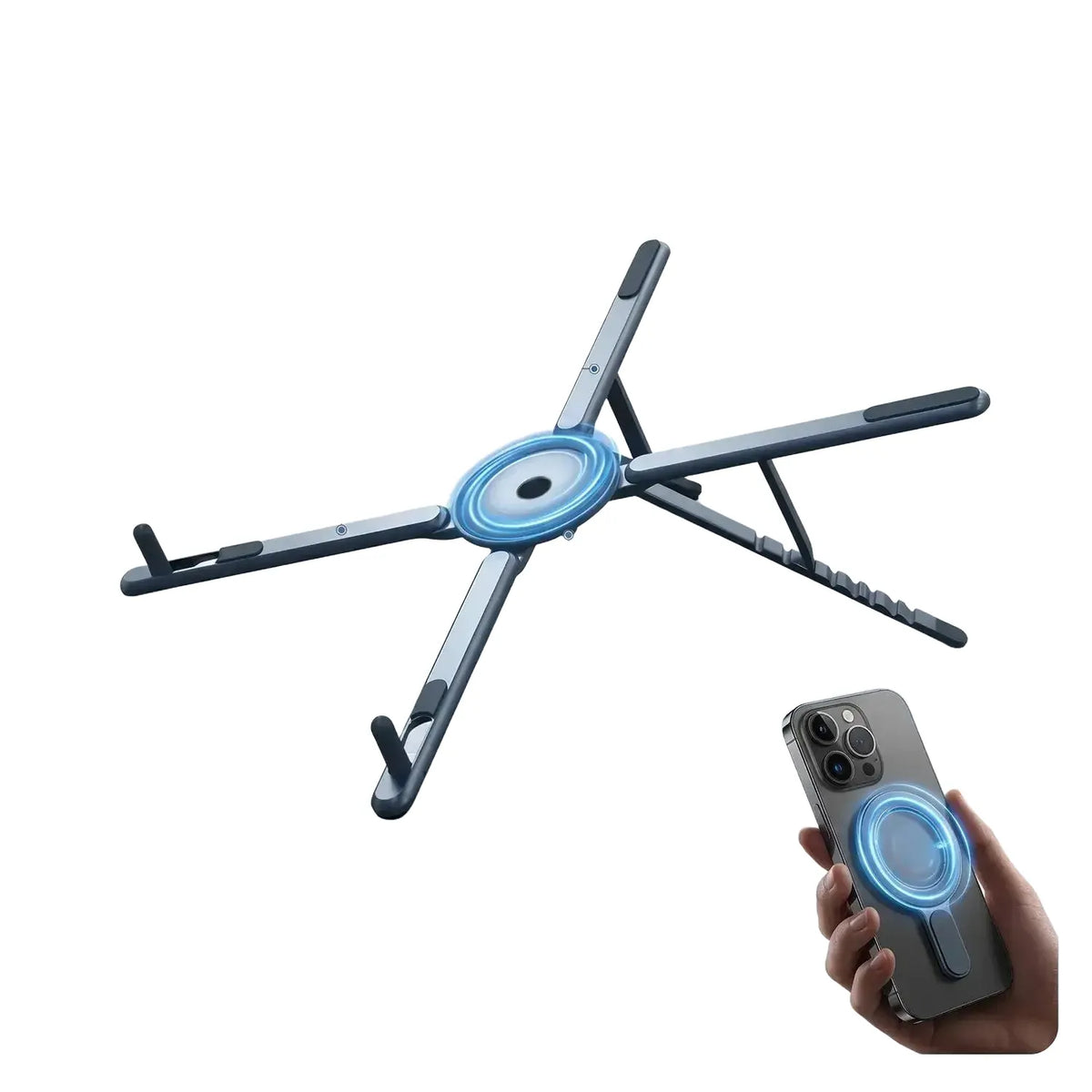 Foldable Laptop Stand - Magnetic Portable Holder — product view 1