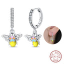 Sterling Silver Chameleon Dragonfly Butterfly