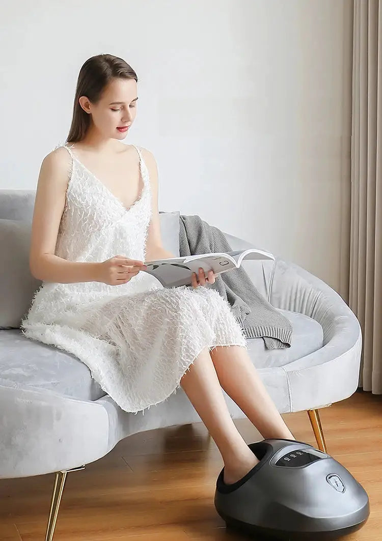 Infrared Heating Deep Kneading Electronic Shiatsu Foot Massager Rolling Massage From Toes To Heels Air Compress Massage