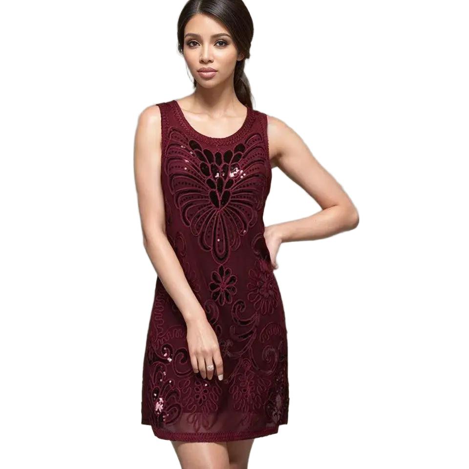 Sleeveless Dress for Plus Size Daywear — product view 1