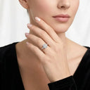 Sterling Silver Moissanite Ring