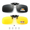 4 Color Grey Lenses Polarized Sunglasses Clip On Flip Up UV 380 Driving Fishing Night Vision Glasses Clips