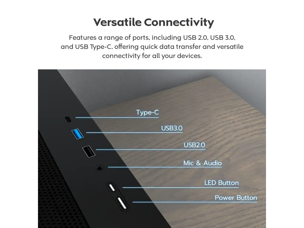 Montech Micro Atx Gaming Case — product view 7