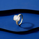 Vintage Gold Plated Moissanite Ring
