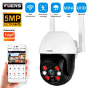 Fuers 8MP 4K Outdoor Security Camera With AI Tracking 355 Pan Night Vision