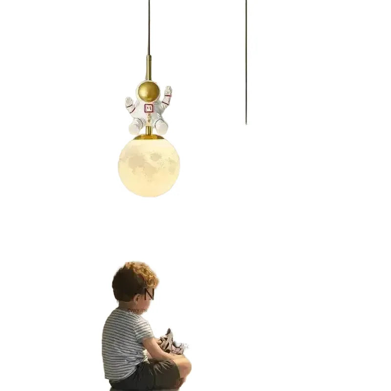 Safe Astronaut Pendant Light for Kids — Style - E